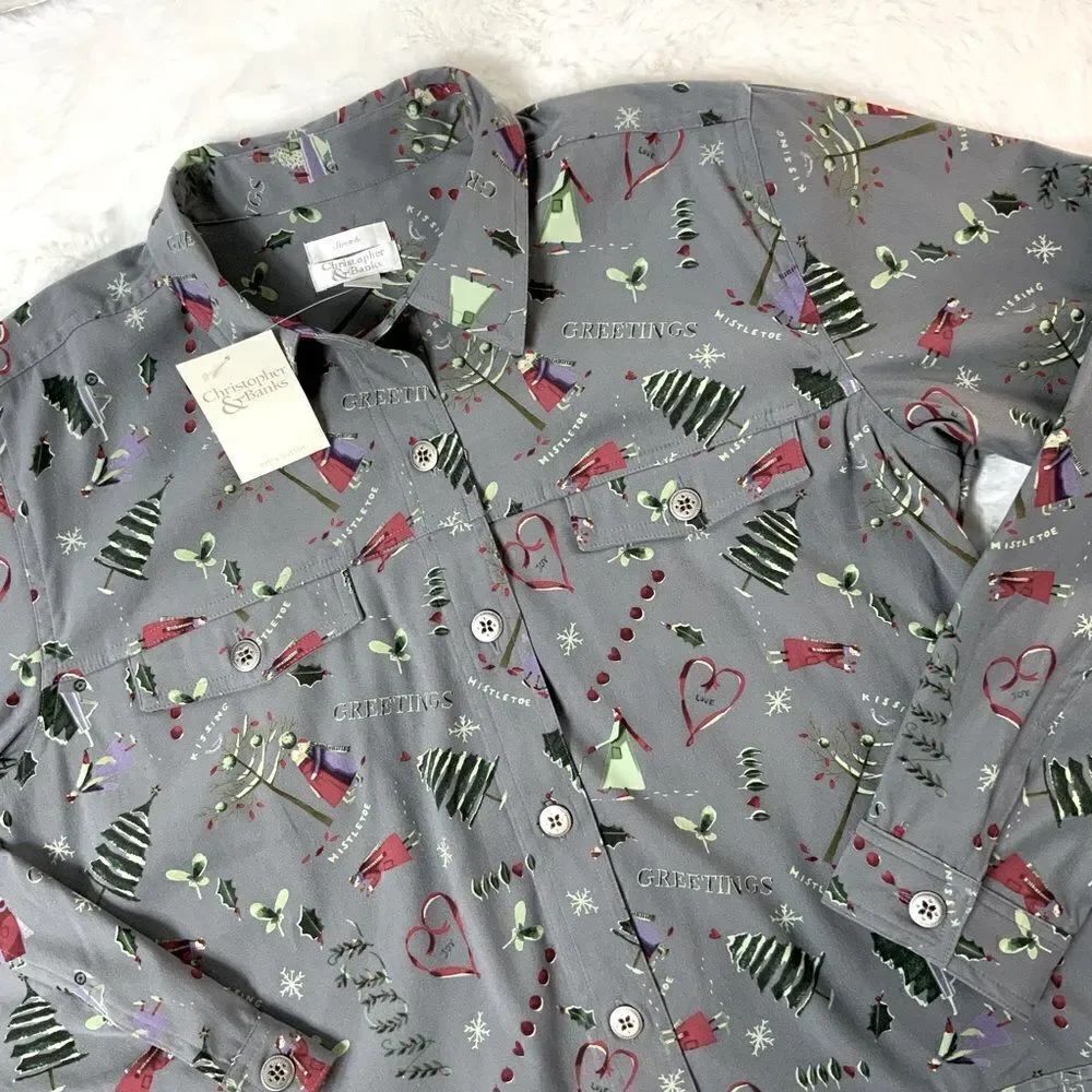 Christopher & Banks holiday stretchy jacket